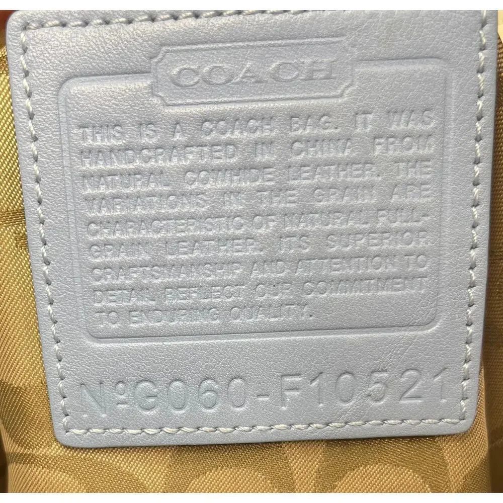 Y2K Coach F10521 Hamilton Leather Satchel Bag
